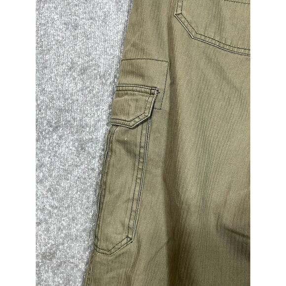 Gander Mountain Cargo Pants‎ Mens Size 42x32 Green Cotton Pockets Straight Leg - Picture 10 of 10